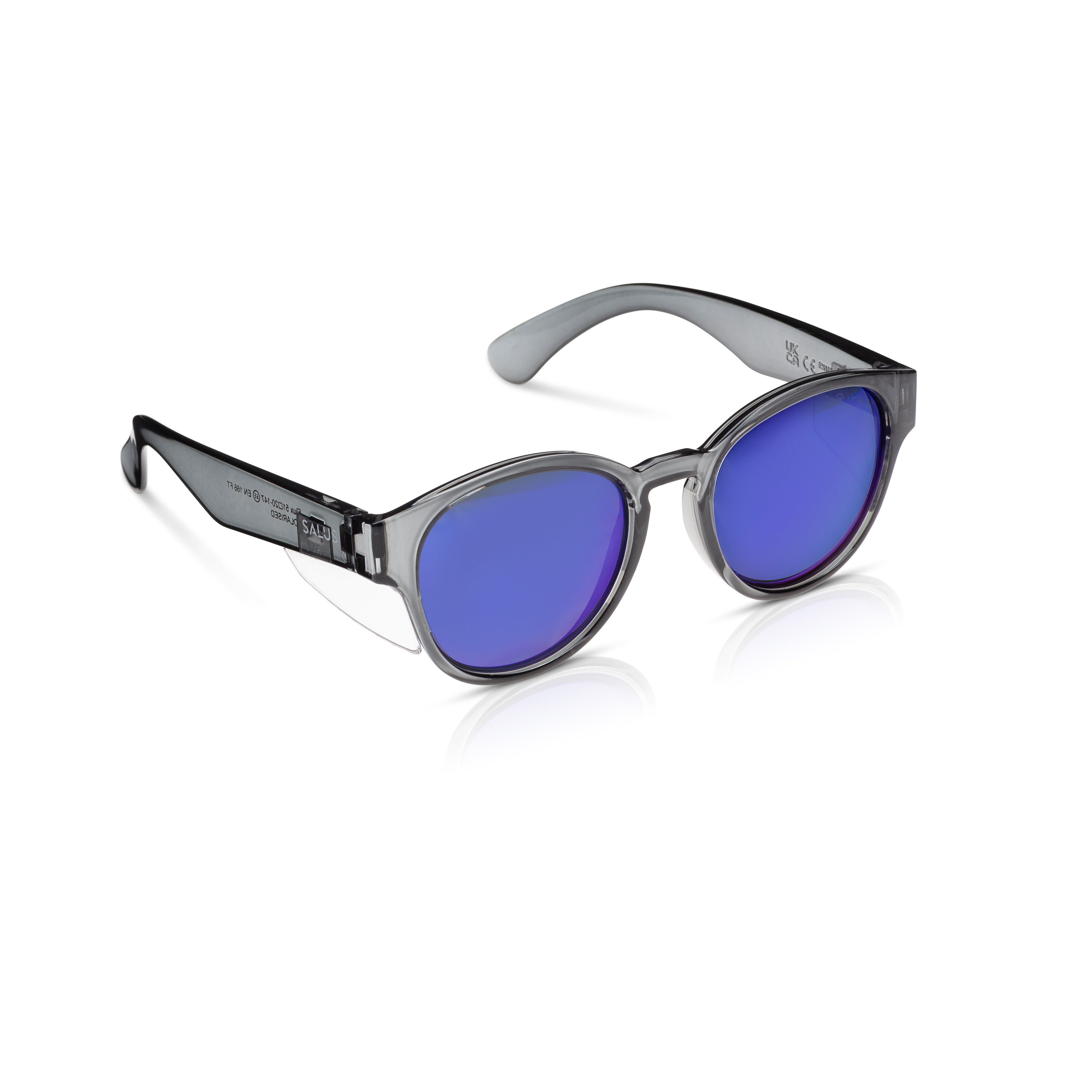 Monture fumée Flux verres polarisés bleus