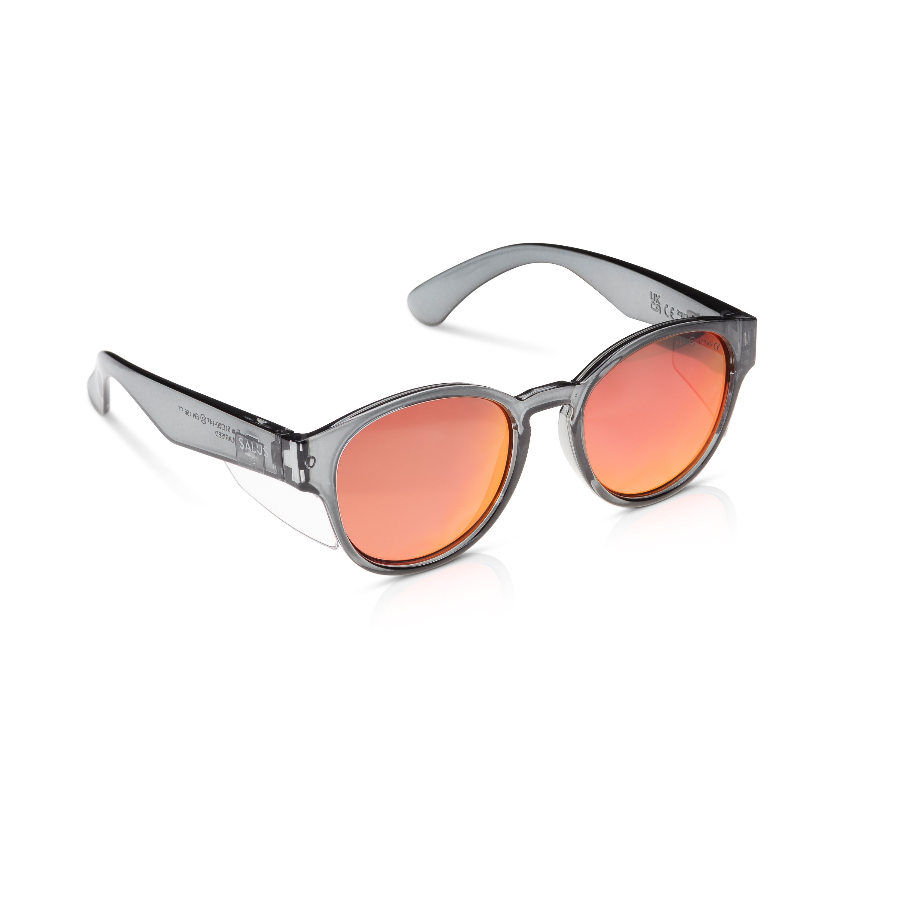 Monture fumée Flux verres polarisés rouges