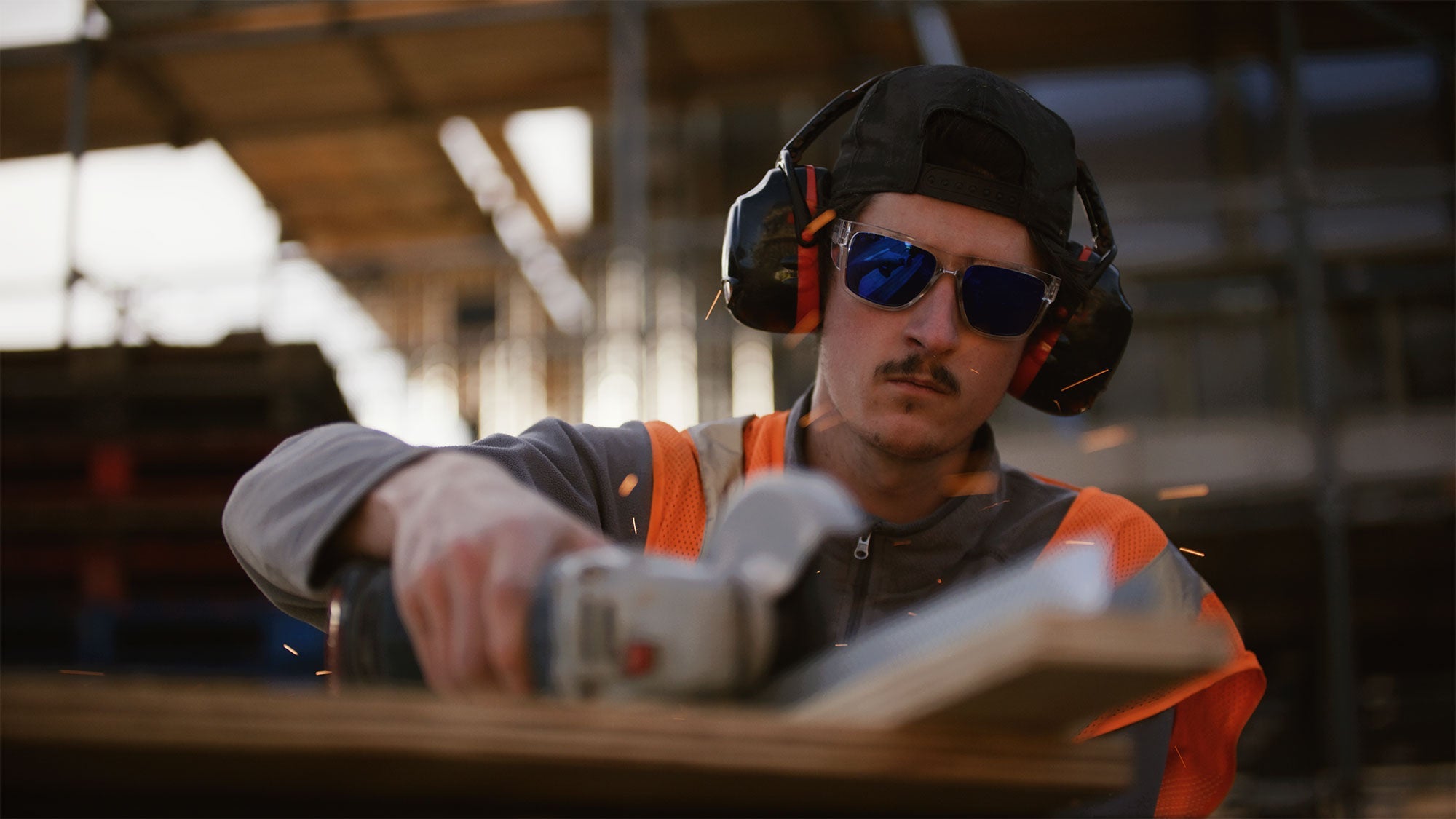 Coloured Polarised Lens Safety Glasses