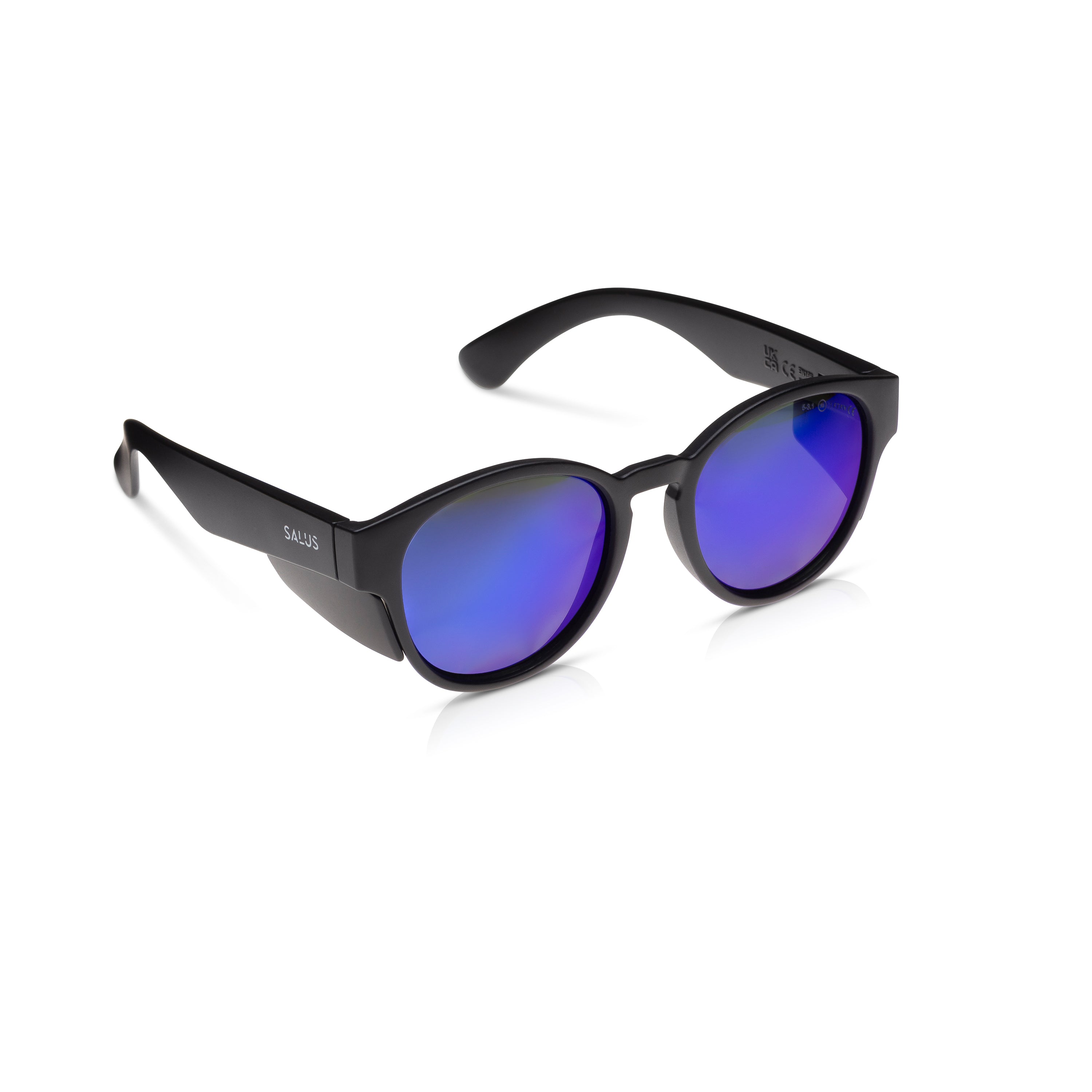 Flux - All Black Frame - Blue Polarised Lens