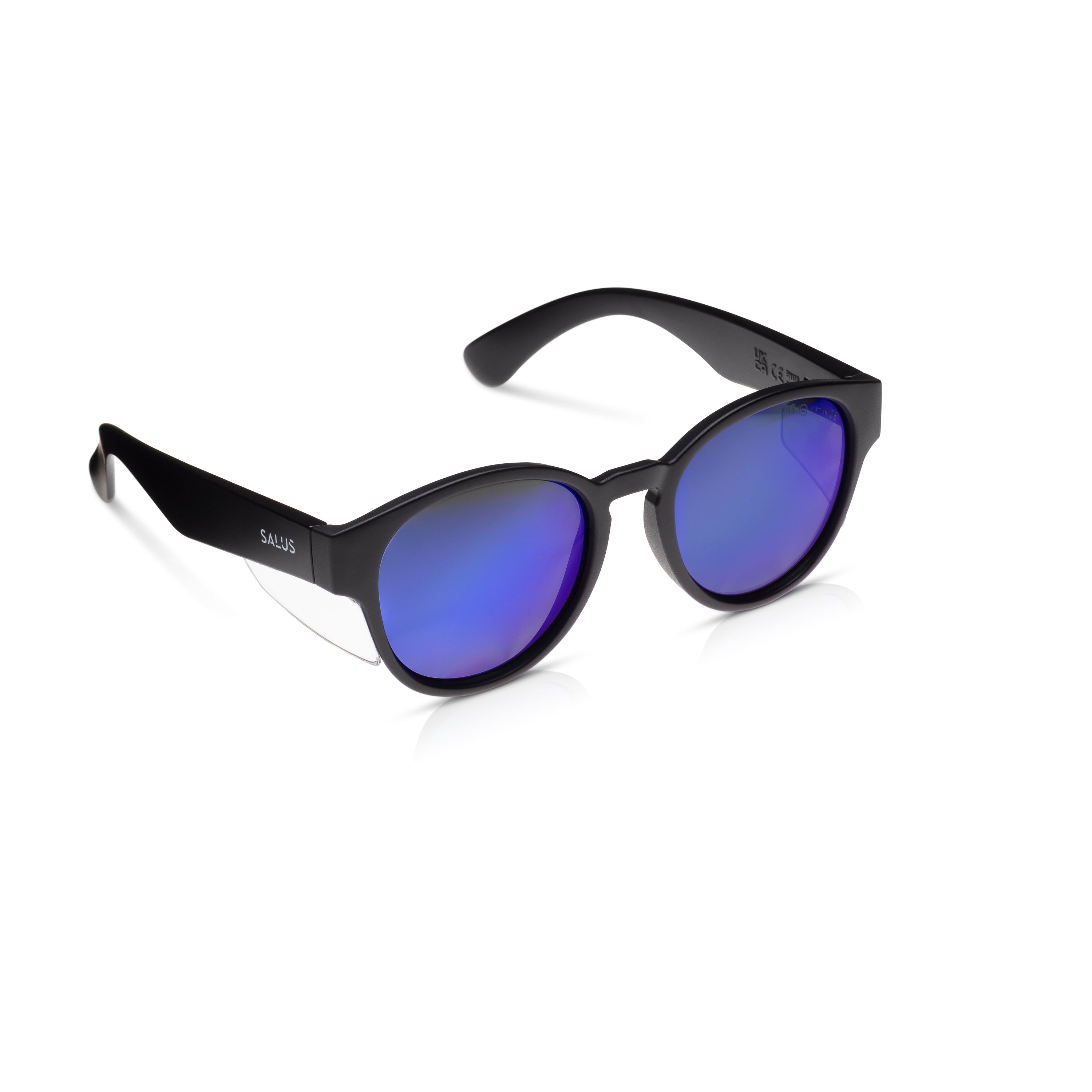 Flux - Black Frame - Blue Polarised Lens