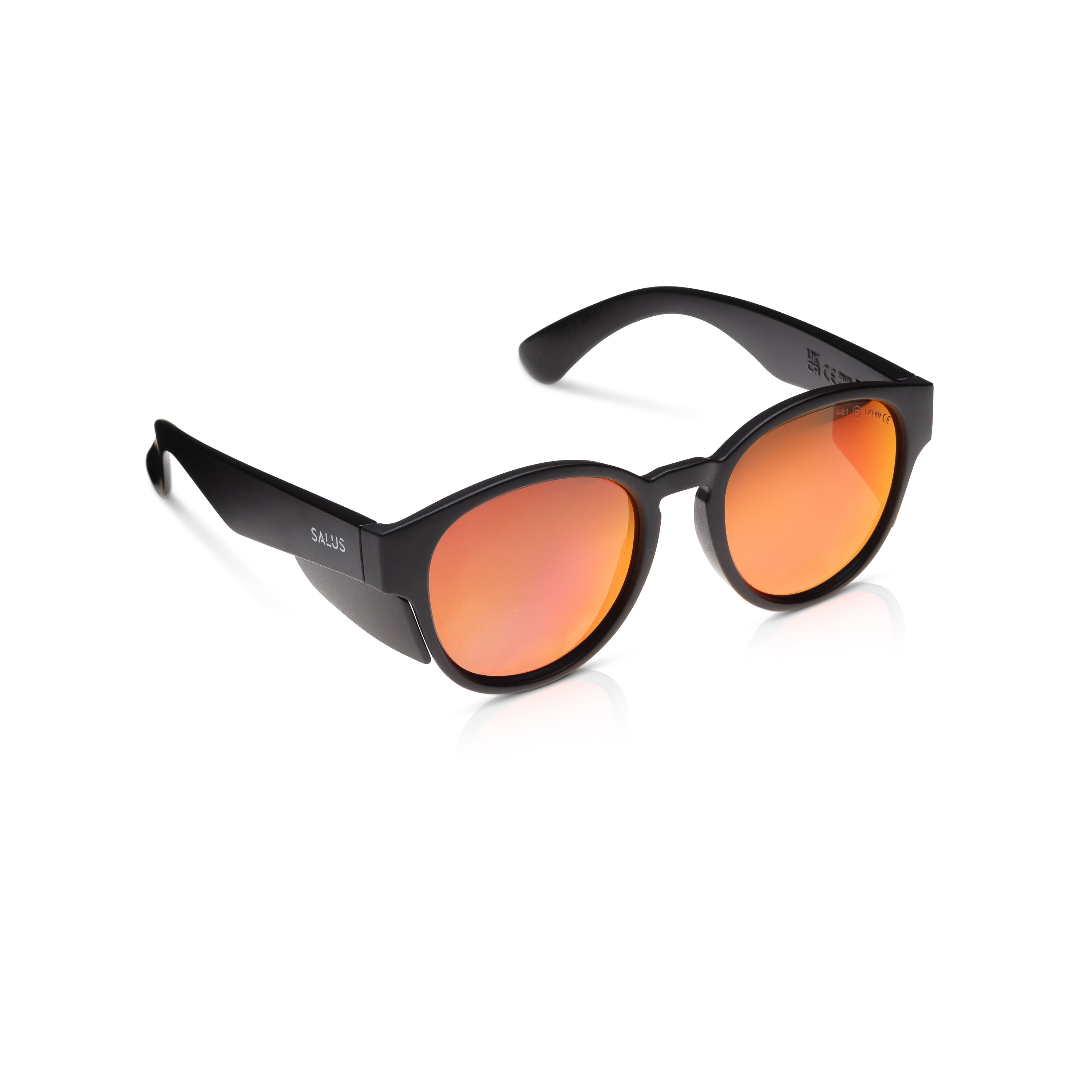 Flux - All Black Frame - Red Polarised Lens