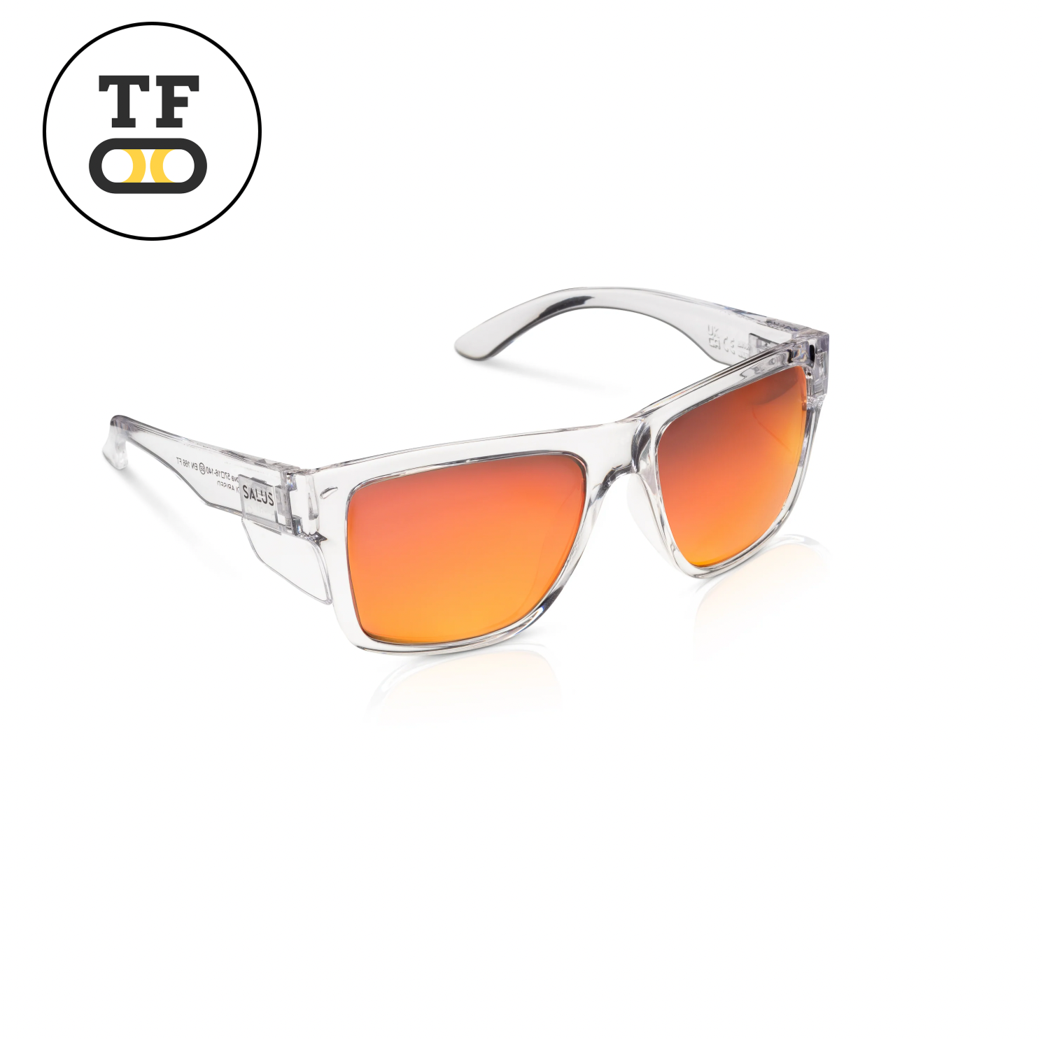 Nova - Clear Frame - Red Polarised Lens